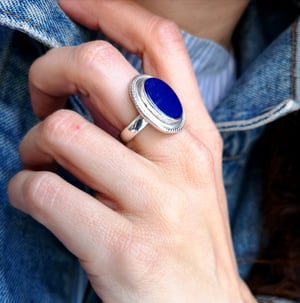 Image of Bague Lapis Lazuli - taille 57 - 