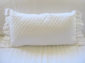 Image of The "Lotta" Quilted Ruffle Pillow