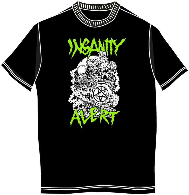 Image of Insanity Alert - Zombie Graveyard T-Shirt