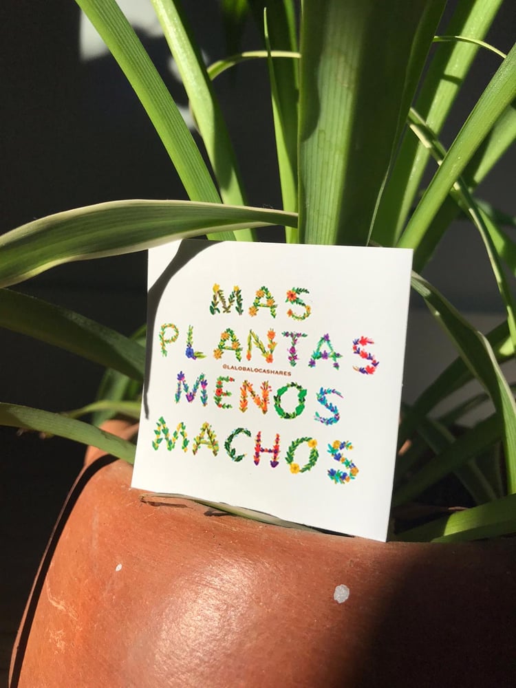 Image of MAS PLANTAS 2*2 sticker