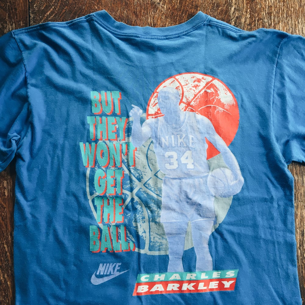 Image of Original Late 90’s Nike Charles Barkley “Won’t Get Ball” Tee.