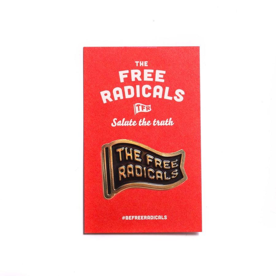 Image of The Free Radicals Logo Pin