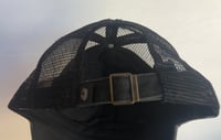 Image 2 of Acid Washed Trucker Hat Crystal Crown