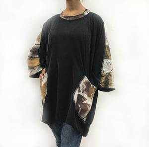 Image of Alison Tunic - Only One - Tencel with Hand Painted Cotton/Linen