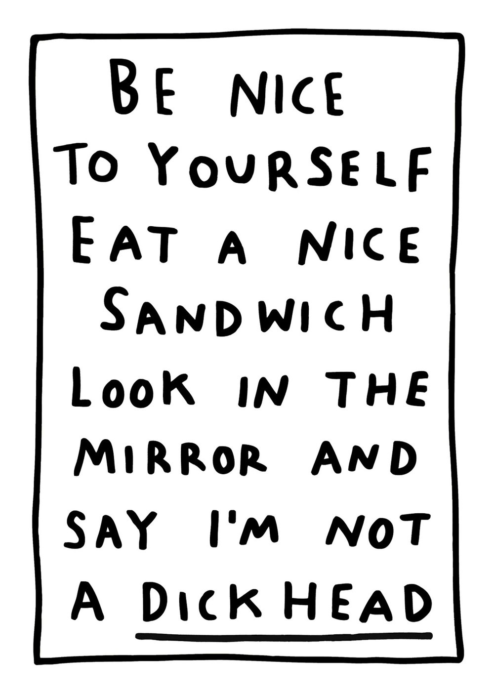 Image of Be Nice Print 