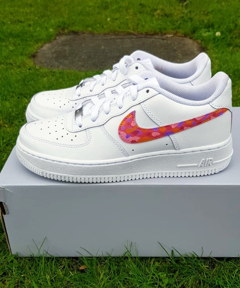 Image of Custom swoosh Air Force 1