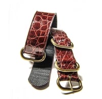 Image 1 of 20 mm Burgundy Alligator NATO strap