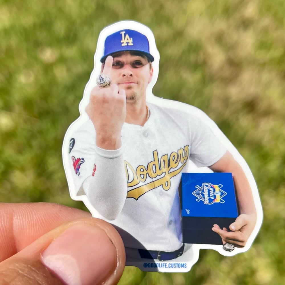 Hernandez Dodgers “World Champions” Sticker