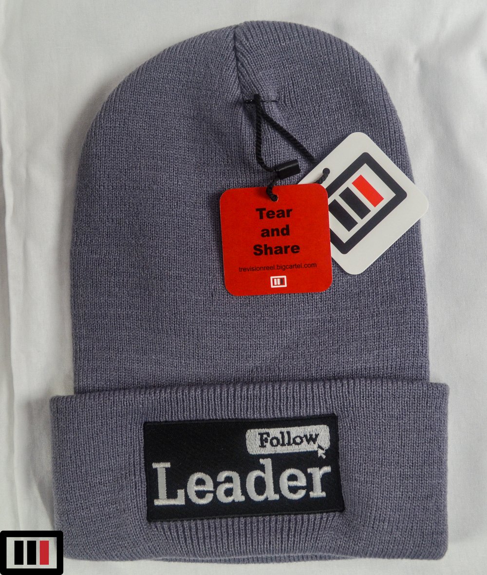 Image of "Follow the Leader" Grey Beanie w/ big cuff