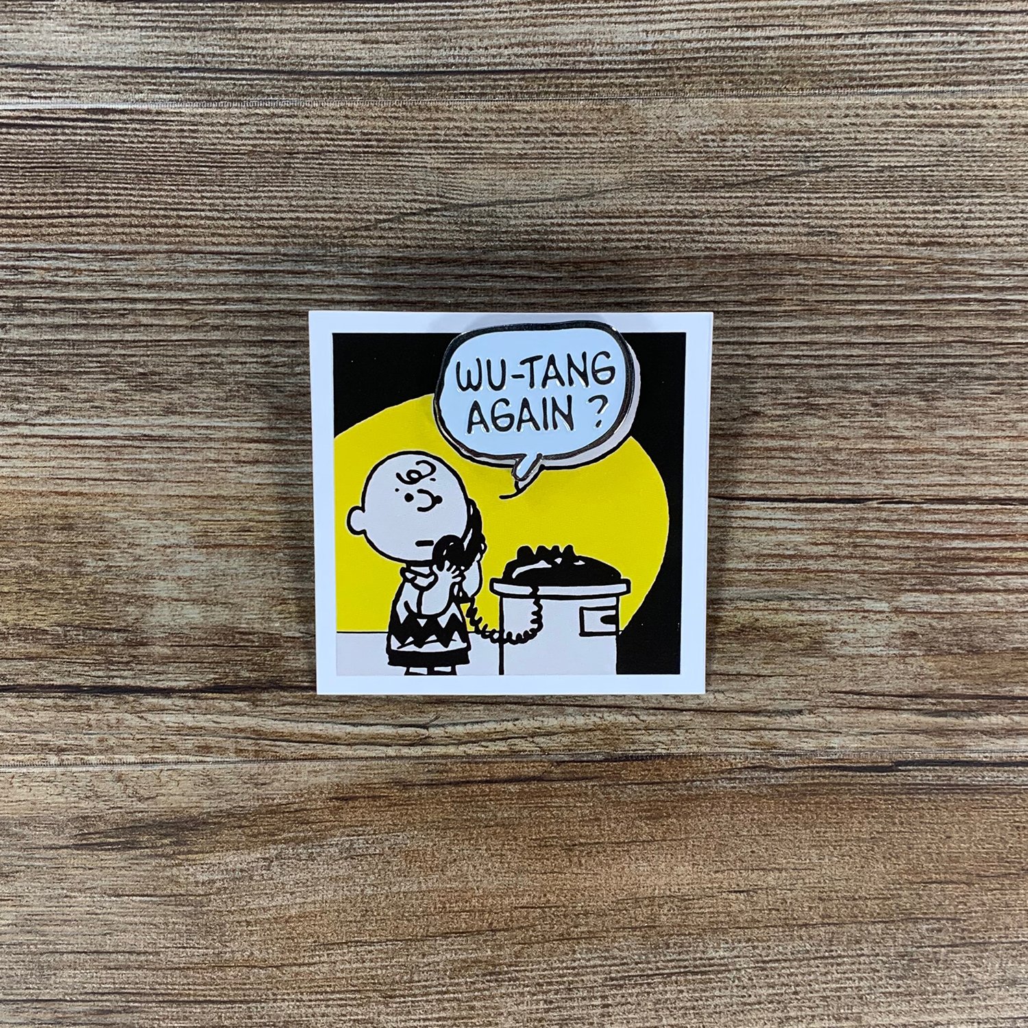 WU-TANG AGAIN? ENAMEL PIN.