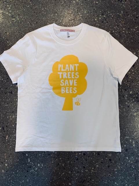 Image of Plant trees save bees tee