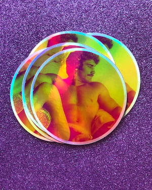 Image of "HOLOGRAPHIC DAD" STICKER 2 PACK