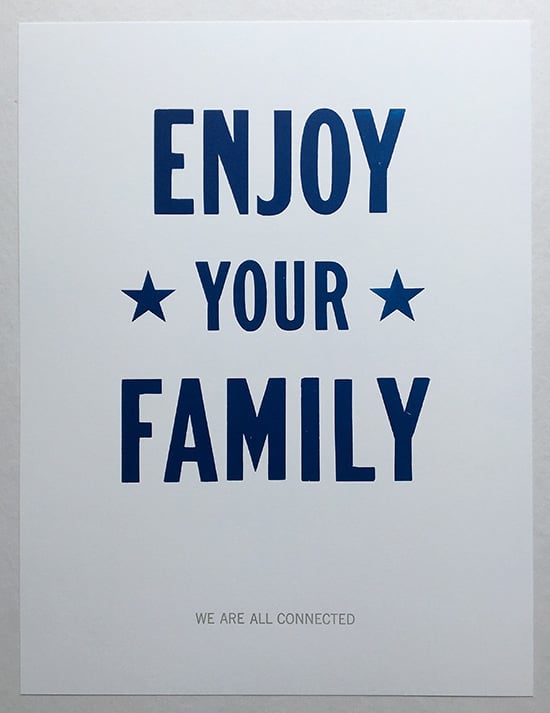 Enjoy Your Family | Blount Objects