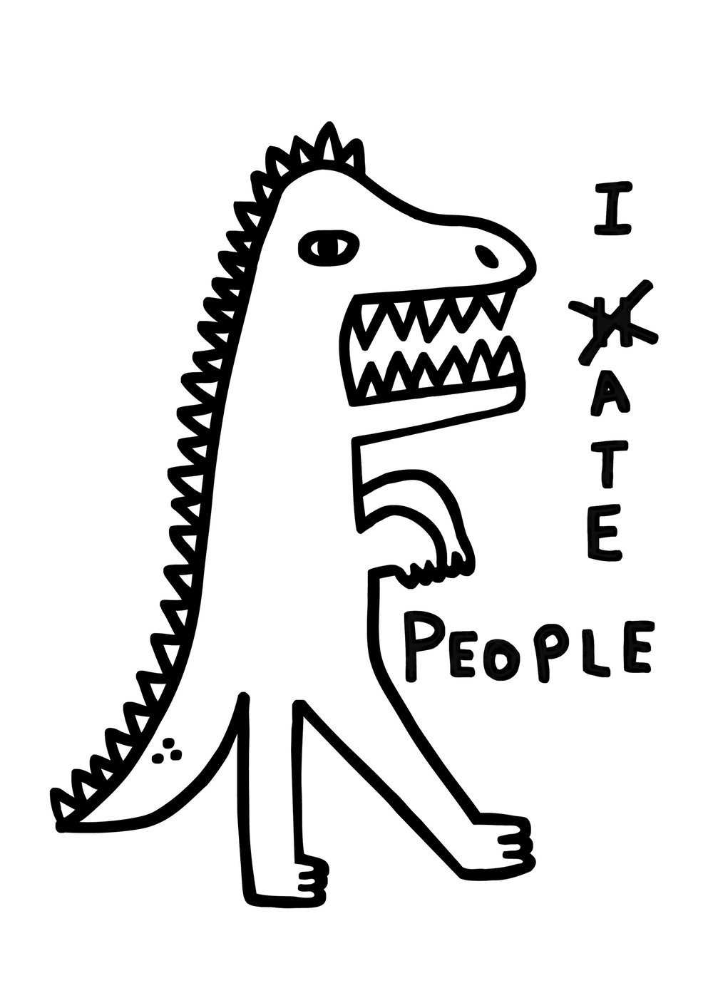 Image of I Ate People Print