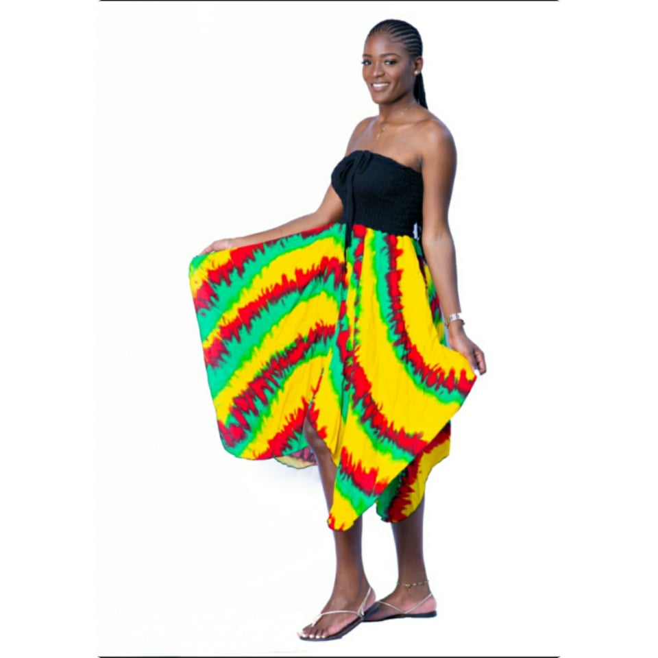 Rasta fishtail style dress | Everything Jamaica