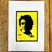 Image 1 of Aryton Senna (Linocut Print)