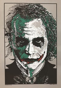 Image 1 of Heath Ledger THE JOKER • Silver Metallic Variant Artist Proof