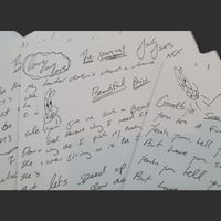 Image 2 of Handwritten TRAMPOLENE lyric sheet
