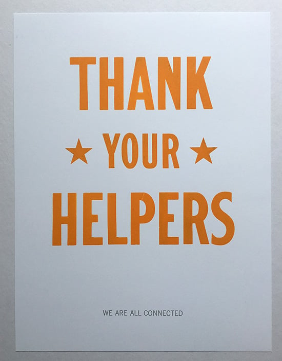 Image of Thank Your Helpers
