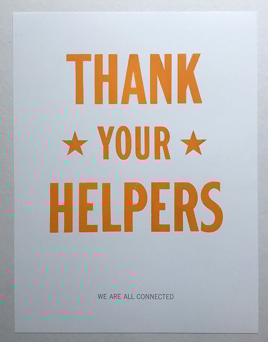Thank Your Helpers Blount Objects