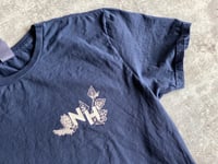 Image 3 of Vintage Navy Botanical Live Free or Die Shirt