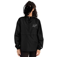 Image 2 of Coupe-vent Bon Jour white / black