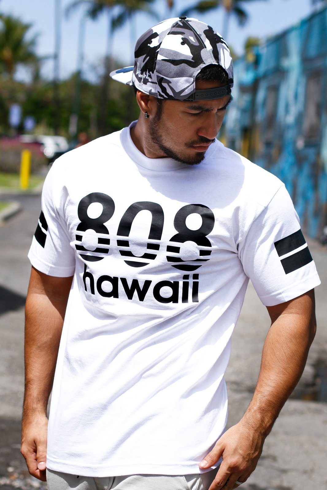 808 Hawaii T-shirt (White) | Delight 