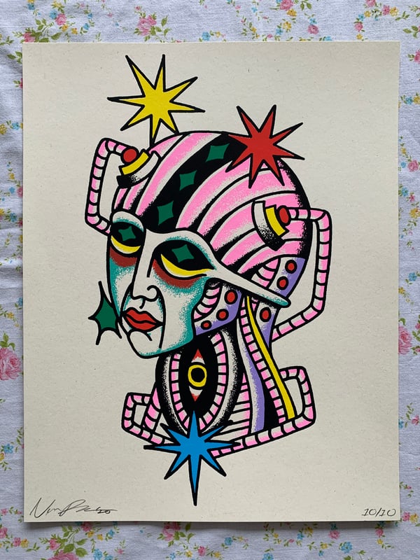 Image of Space Girl Screen Print