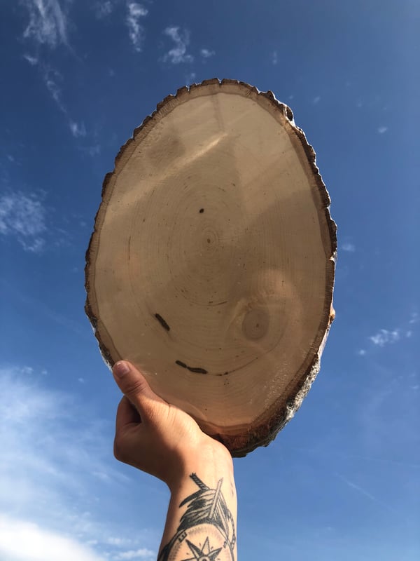 Image of Large Round Custom Woodburn