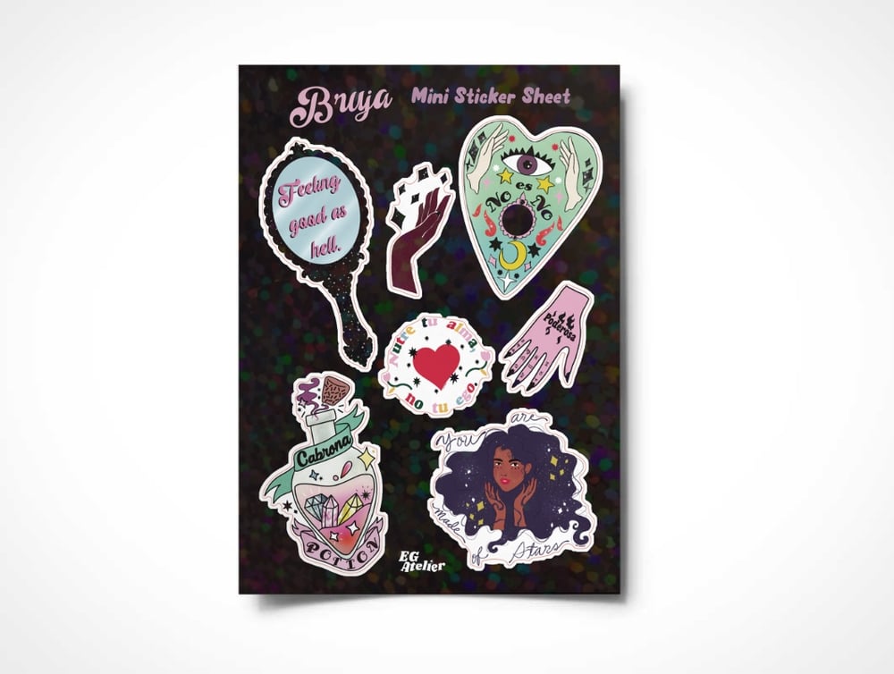 Image of Bruja Mini Sticker Sheet