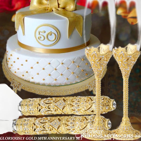 Image of 50th Anniversary Golden Wedding Collection