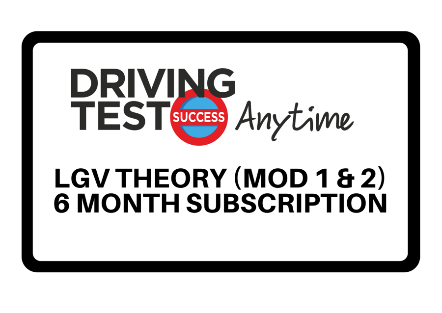 Image of LGV Theory (Module 1 and 2) - 6 month subscription