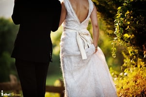 Image of 2 Inch Wide Silk Dupioni Bridal Sash