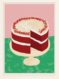 Cake Poster: RED VELVET CAKE (USA)