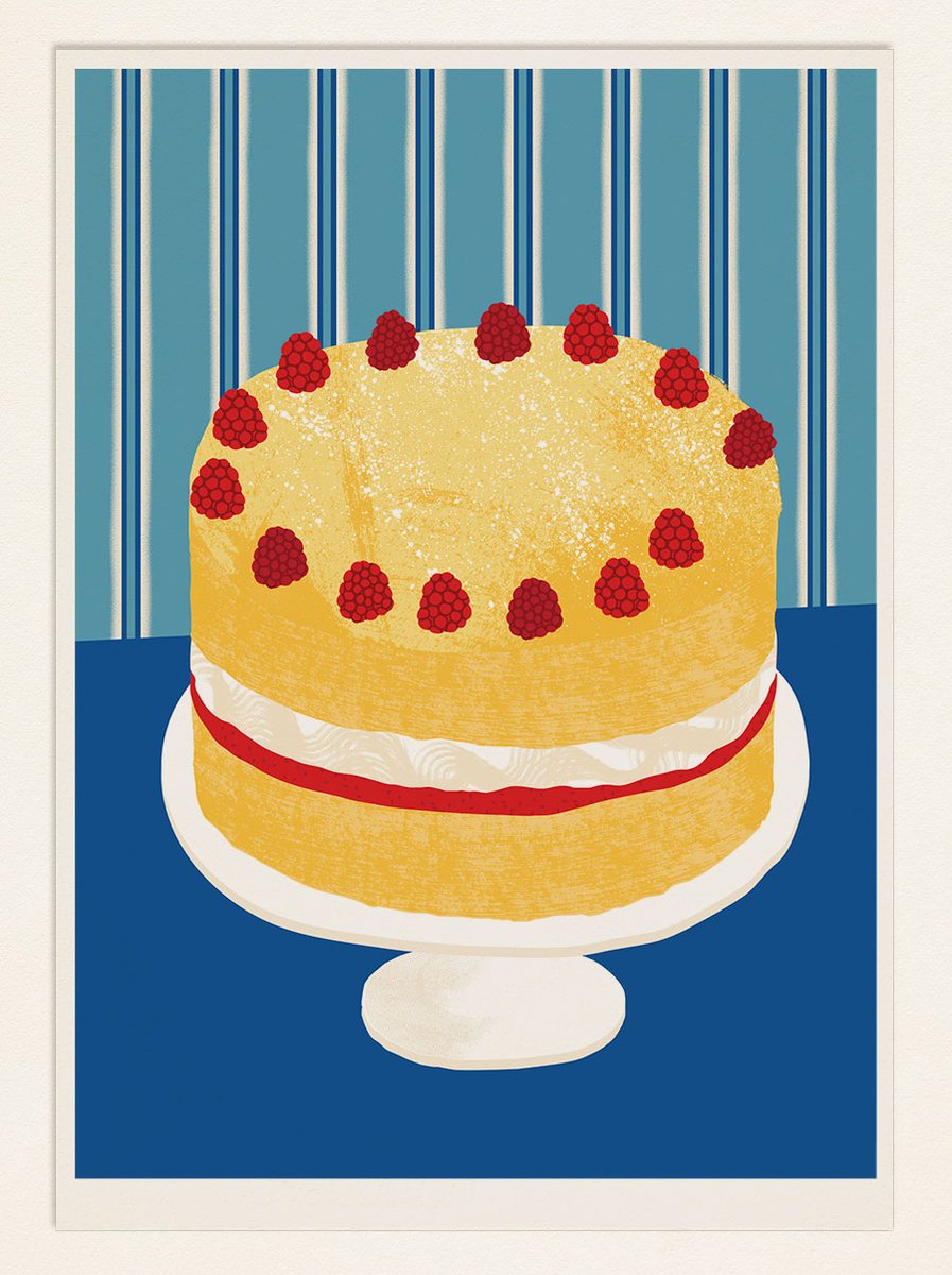 Cake Poster SPONGE CAKE (UK) Alice Oehr's Shop