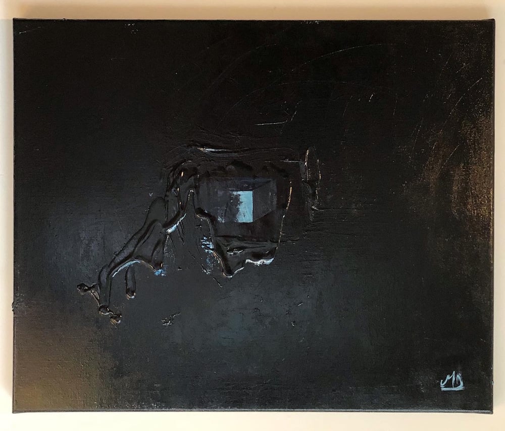 Image of "Glow on black background" Acrylic on canvas - 50x60