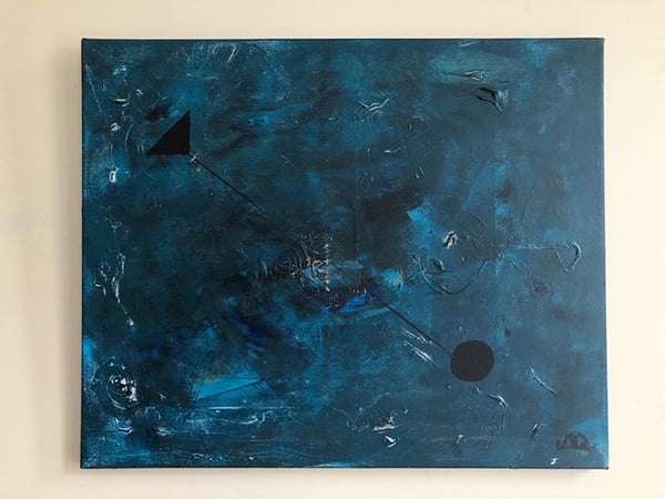 Image of "Space Odyssey" Acrylic on canvas - 50x60cm