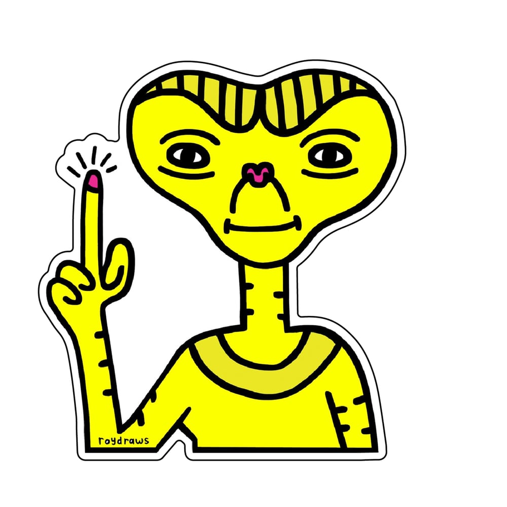 Image of E.T Vinyl  Sticker