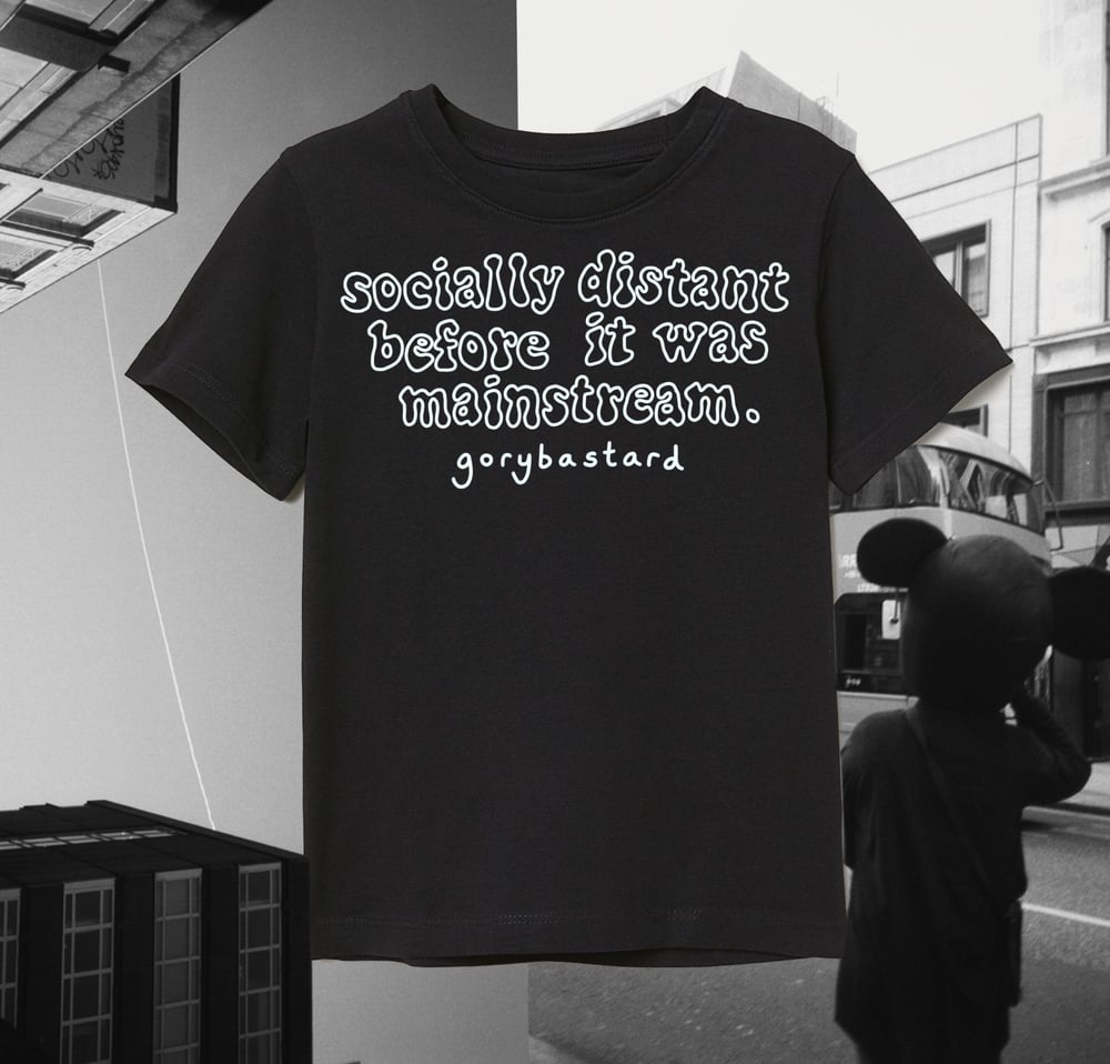 Image of "Socially Distant..." T-Shirt in Black