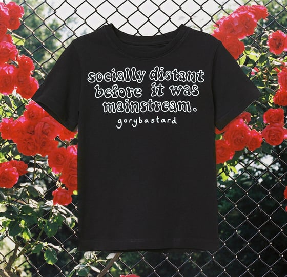 Image of "Socially Distant..." T-Shirt in Black