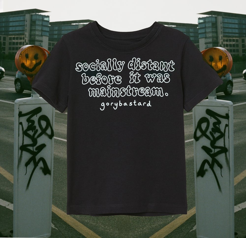 Image of "Socially Distant..." T-Shirt in Black