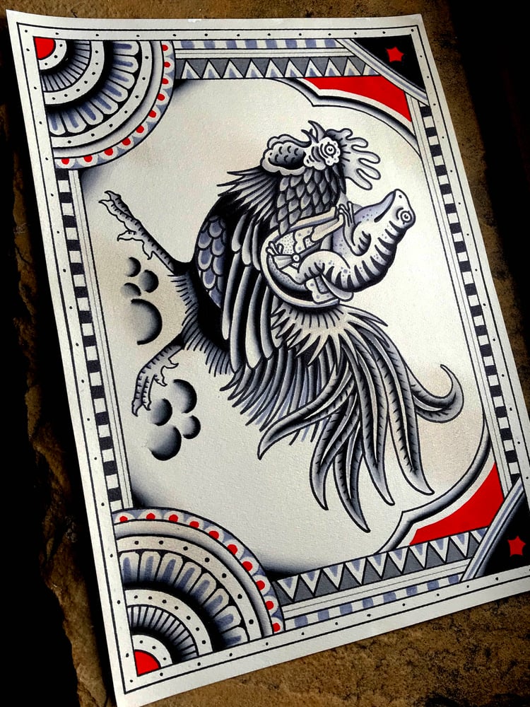 Image of Hitchin' a ride Print