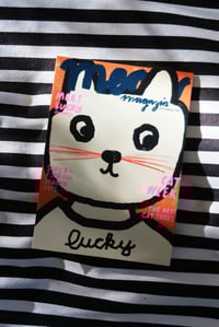 Image 2 of Postkarte - lucky cat, meow magazin