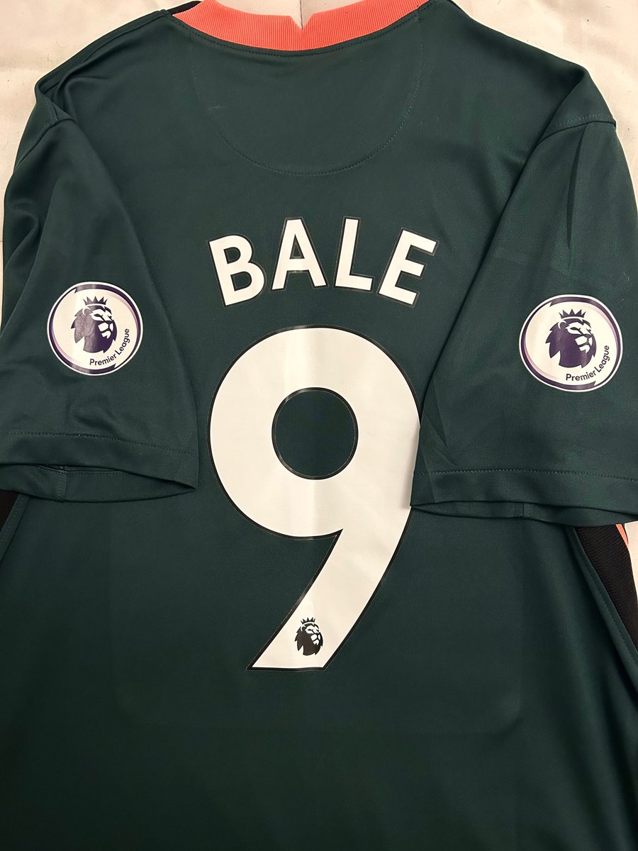 Image of Tottenham Hotspur “BALE 9” 2020/21 Away Shirt + PL patches (M)