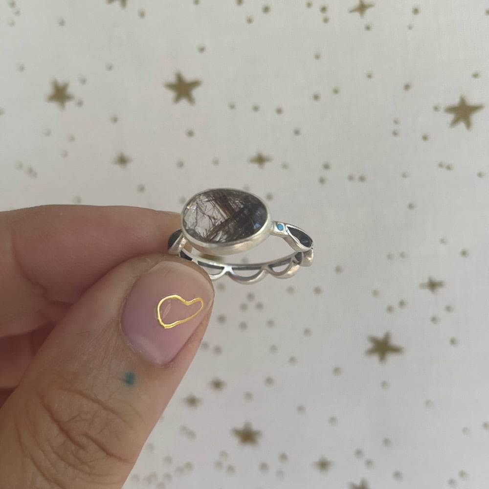 Image of gold hair ring