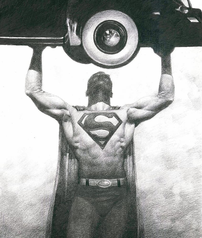 Image of Superman matte print
