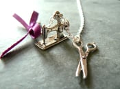 Image of Sewing Kit Charm Necklace