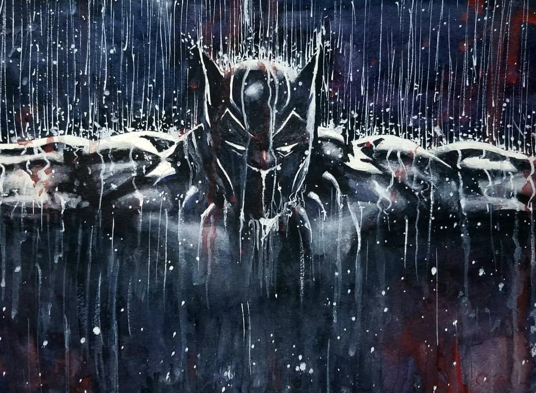 Image of Black Panther matte print