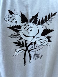 Image 2 of Blue Roses Tee LAST FEW