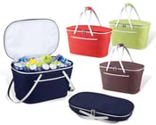 Image of Bold collection collapsible insulated picnic / market basket (Item #400)